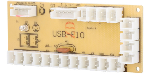 Placa De Circuito De Juegos Pce Universal Usb-f10 Joystick C