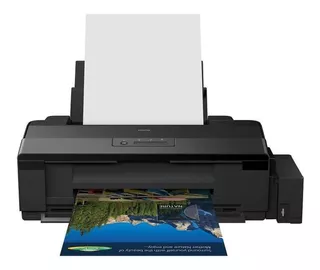 Impresora a color simple función Epson EcoTank L1800 negra 110V/220V
