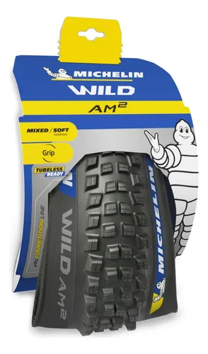 Llanta Michelin 29x2.40 Wild Am2 Mtb Tubeless Plegable Color Negro