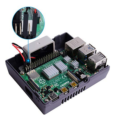 Funda Geeekpi Retro Gaming Nes4pi Para Raspberry Pi 4 Modelo