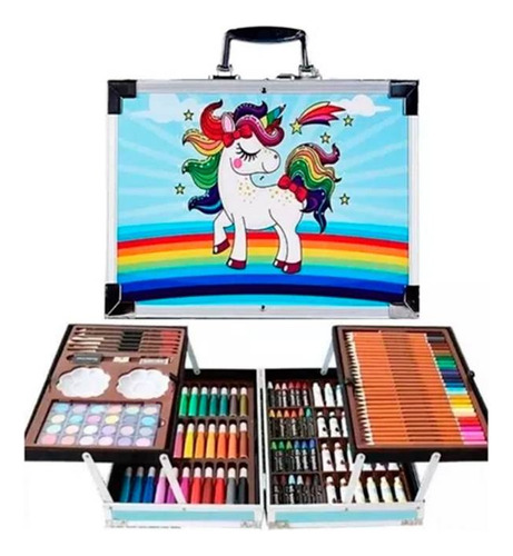 Set Creativo, Kit Dibujo Arte, Maleta Metalica X 145pcs