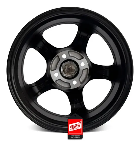 Jogo Roda 5fivex Aro 15x7 4x100 Et32 Preto | MercadoLivre