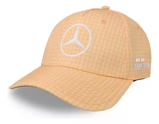 Gorra Mercedes Benz Mapf1 Hamilton Col Driver Naranja Pastel