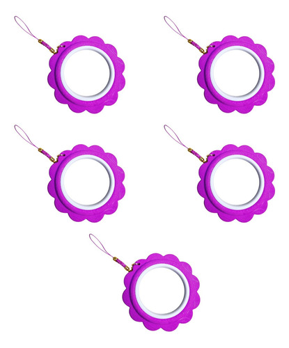 5x Mini Bordado Hoop Marco De Bordado De Bordado Púrpura