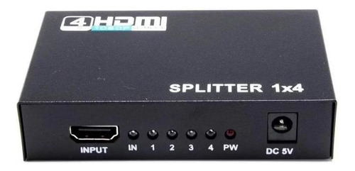 Splitter Distribuidor Hdmi 1x4 3d Divisor Full Hd 1.4 1080p