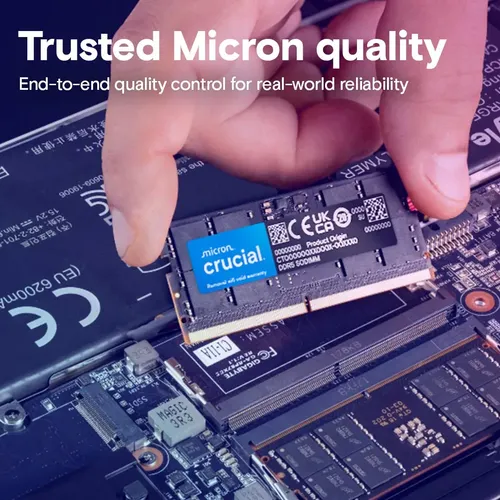 Memória para Notebook Crucial 8gb ddr5 5600mhz sodimm ct8g56c46s5