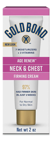 Crema Reafirmante Gold Bond Age Renew Para Cuello Y Pecho