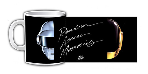 Taza Sublimada Daft Punk Random Access Memories Album Cascos