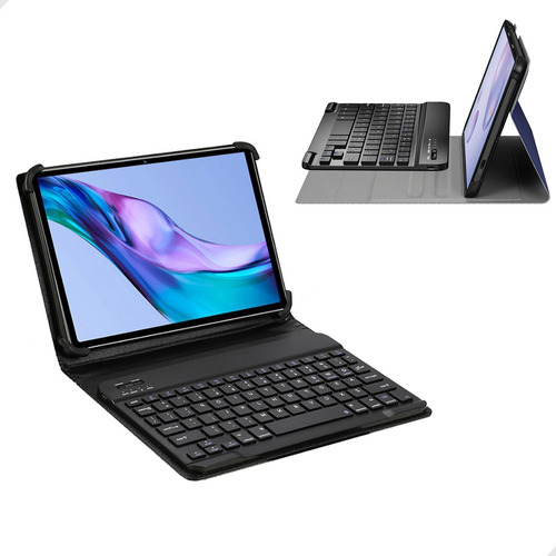 Tablet + Capa E Teclado 6gb Ram Tela10.1'' 128gb De Memória