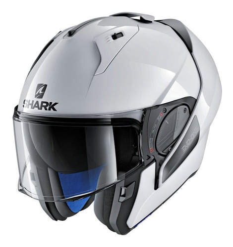 Casco Modular Shark Evo-one 2 Blank Talla Medium, Blanco