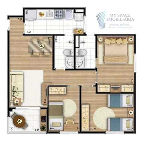 Imagem 1 de 10 de Apartamento Residencial À Venda, Vila Ema, São Paulo - Ap0089. - Ap0089