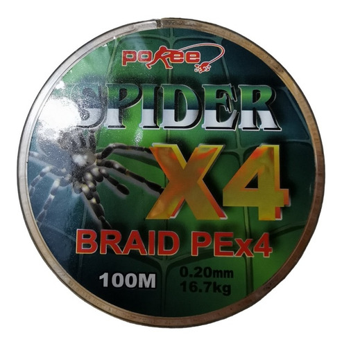 Nylon De Pesca Multifilamento X4 Hebras Spider 100m