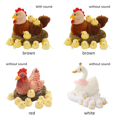 Peluche De Gallina De Pascua Con Sonido Para La Familia