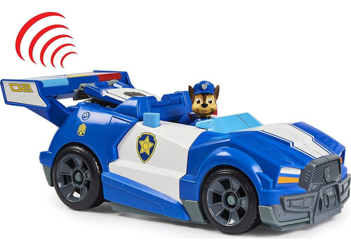 Paw Patrol Carro Transformable 2 En 1 De Chase Luz/sonido