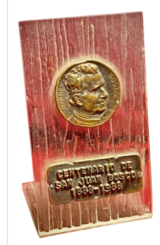 Acrílico Con Medalla Centenario De San Juan Bosco 1888-1988