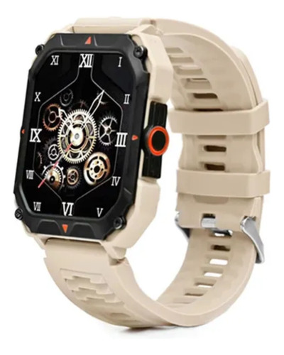 Smartwatch Bluetooth Estilo Militar, 46mm,café,deportes,1.96