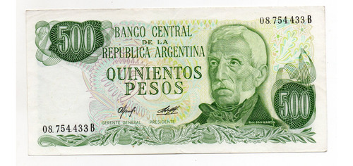 Argentina Billete 500 Pesos Ley Bottero 2424