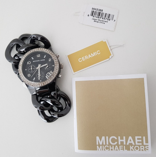 Relógio Michael Kors Mk5388 Original Chronografo Cerâmico!