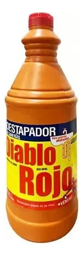 Liquido Destapador De Cañeria Diablo Rojo 450ml Somos Tienda