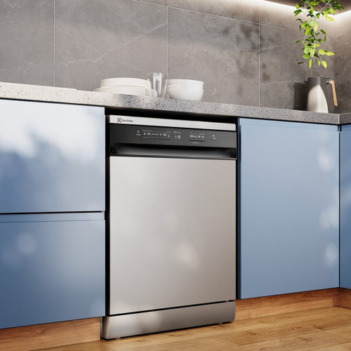 Lava-louça Electrolux 14 Serviços Inox Lava E Seca 50' Ls14e