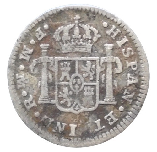 México Medio 1/2 Real 1772 Ceca Y Ensayador Invertidos Plata