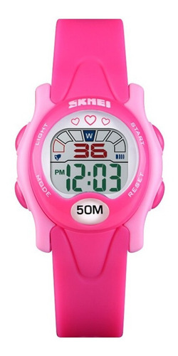 Imagem 1 de 2 de Relógio Infantil Skmei Digital 1478 Rosa