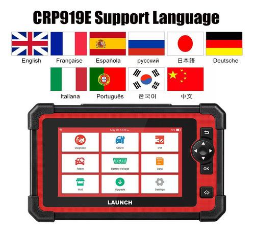 Scanner Launch X431 Crp919e Can Fd Funcion+31 Bi-direccional