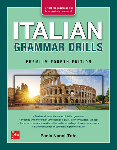 Italian Grammar Drills, De Nanni-tate. Editorial Mcgraw-hill Interamericana De España S.l., Tapa Blanda En Inglés