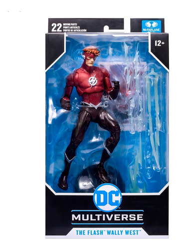 Dc Multiverse Flash Wally West - Mcfarlane - Robot Negro