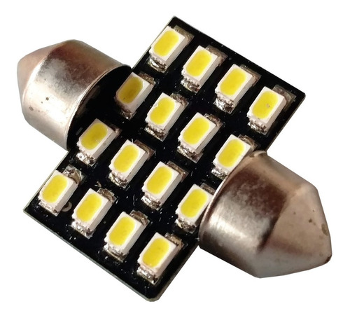 Bombillo Led De Techo Tipo Fusible Sofito 31mm 16 Smd 