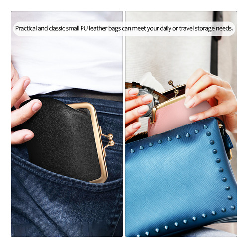 Bolsos De Pulsera Para Mujer, Llavero Retro, Minibolso, Mone