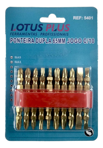Ponteira Dupla 65mm Jogo C/10 Crv