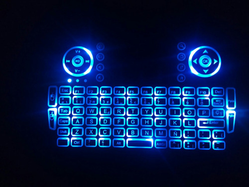 Mini Teclado Inalámbrico Iluminado Touchpad Integrado