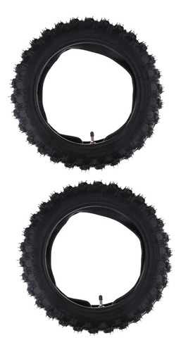 De 2 Neumáticos De Tubo Interior Negros 2.50-10 2.50x10