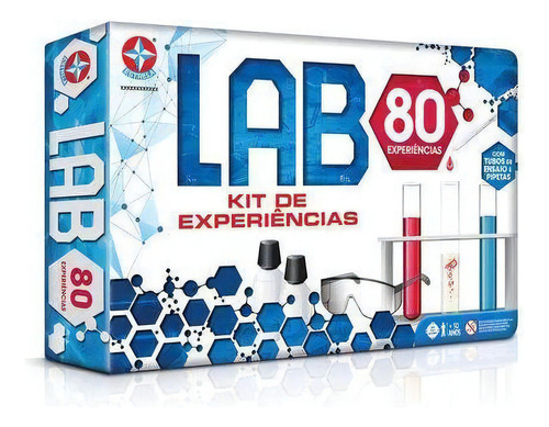 Kit De Experiências Jogo Lab 80 - Estrela - Cientista