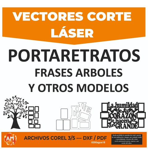 Vectores C Laser Portaretratos Arboles, Frases, Vs 0200ag18