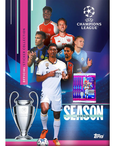Figuritas Uefa Champions League 23/24 Álbum + Pack 40 Sobres