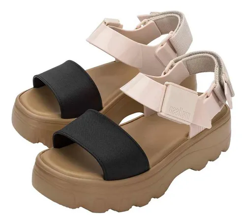 Sandalia Anabela Plataforma Tratorada Melissa Kick Off 32823