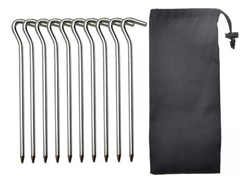 4 X 10pcs Camping Tent Nails Ground Stakes Awning Shelter