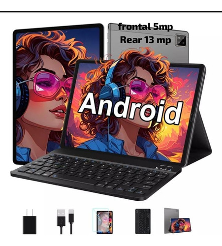 Tablet 10.1 Android 13 Teclado Lapiz Funda Mouse 8gb Sim