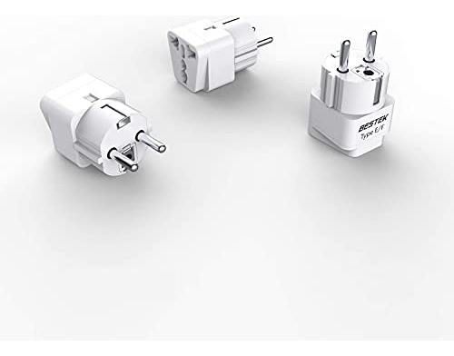 Adaptador De Enchufe De Viaje Bestek: Uk Y Europa Pack