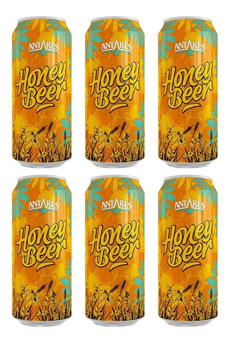 Lata Cerveza Antares Honey X473cc Six Pack