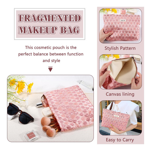 Zlfsrq Bolsa De Maquillaje Con Forma De Corazón, Bolsa De C