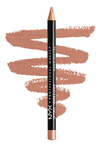 Lápiz labial Nyx Slim, delineador bucal, Beautiful Colors Color Spl849 Beige