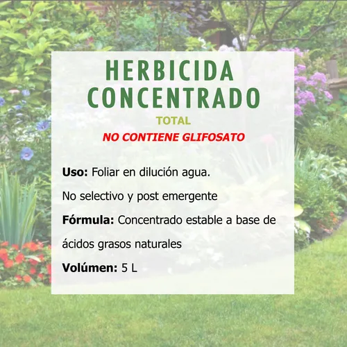 Herbicida Total Natural Concentrado Líquido 5lt