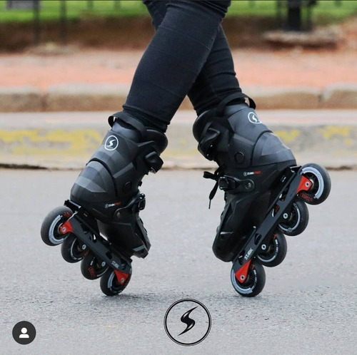 Imagen 5 de 10 de Rollers Stark Street Dark 2.0 Profesional Aluminio Slalom 80