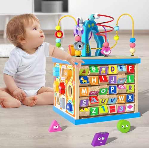 Cubo De Juguete Maze Activity Teaching Maze 8 En 1 Color Colorful Toygagade YSY085