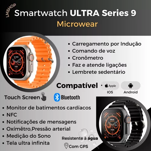 Relógio Smartwatch Ultra Series 9 Pro Original Gps + Ligação