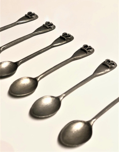 Imagen 8 de 10 de Cucharas De Te X6 Estilo Vintage Metal