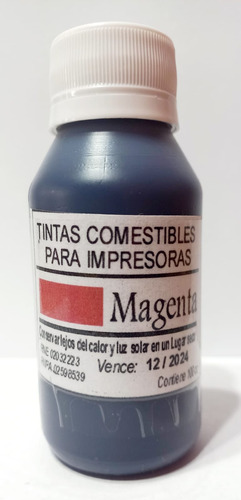 Tinta Comestible Fototortas 100 Cc C/u - Magenta